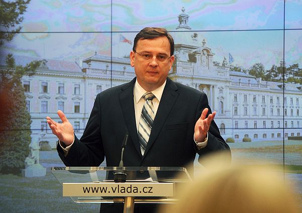 Premiér Petr Nečas.