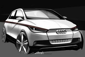 Audi A2 concept, který bude mít premiéru ve Frankfurtu.