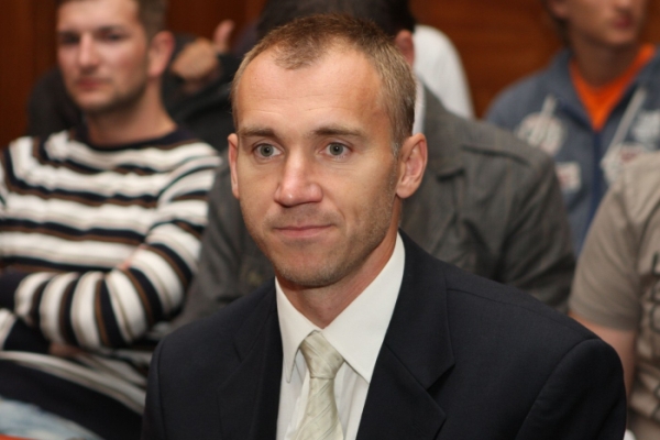 Gólman Sigmy Olomouc Petr Drobisz.
