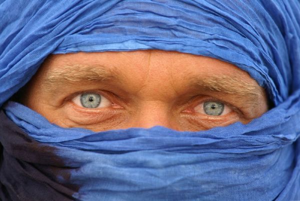Tuareg v typické modré.