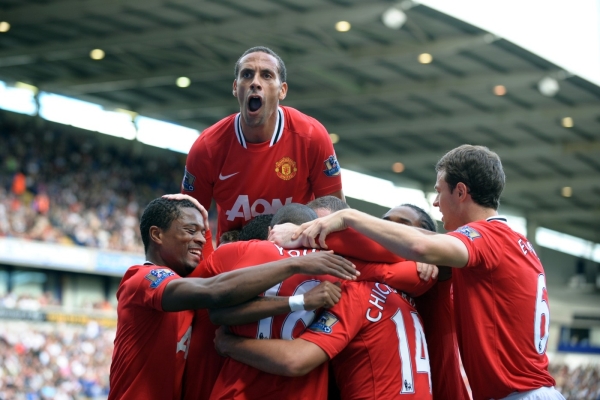 Fotbalisté Manchesteru mají zatím plný počet bodů. Fotbalisté Manchesteru mají zatím plný počet bodů.