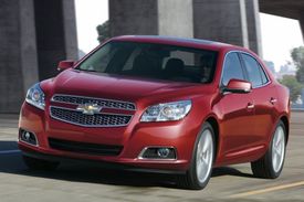 Chevrolet Malibu, jenž prožívá ve Frankfurtu evropskou premiéru. 