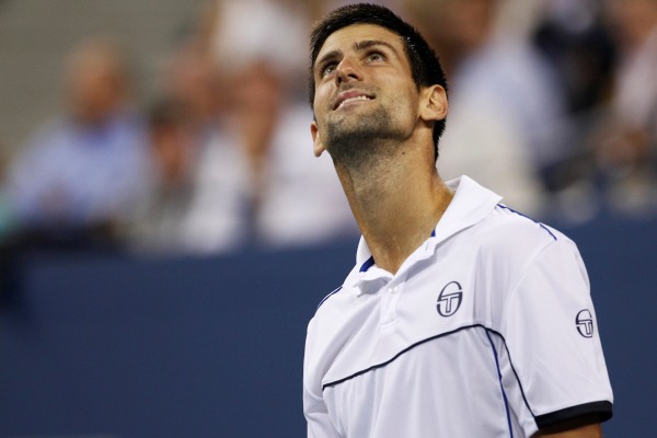 Novak Djokovič po vítězství na US Open.