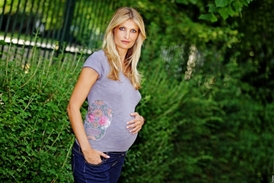 Tereza Maxová ještě před porodem.