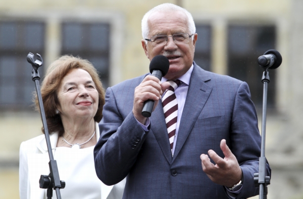 Václav Klaus se ženou Livií.