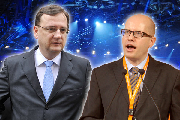 Petr Nečas versus Bohuslav Sobotka.