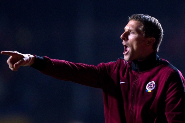 Trenér fotbalistů Sparty Martin Hašek. 