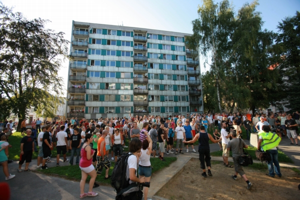 Demonstrace v Rumburku.