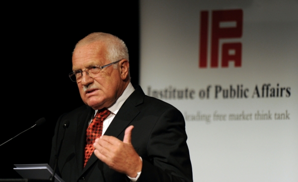 Prezident Václav Klaus.