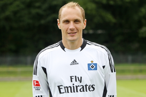 Brankář Hamburku Jaroslav Drobný. Brankář Hamburku Jaroslav Drobný.