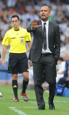 Pep Guardiola byl spokojený.