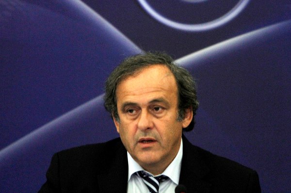 Prezident UEFA Michel Platini.