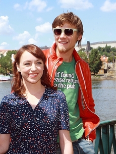 Tatiana Vilhelmová s Vojtou Dykem.
