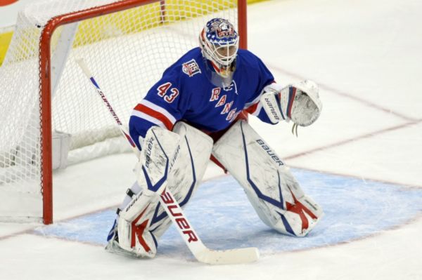Brankář NY Rangers Martin Biron.