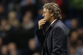 Trenér Manchesteru City Roberto Mancini.