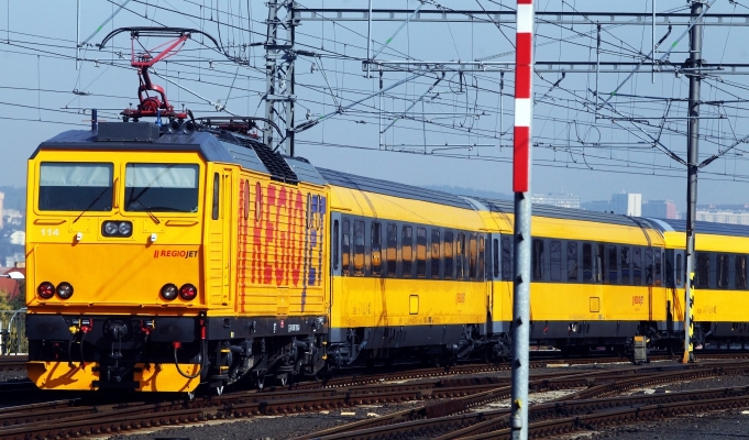 Souprava RegioJet.
