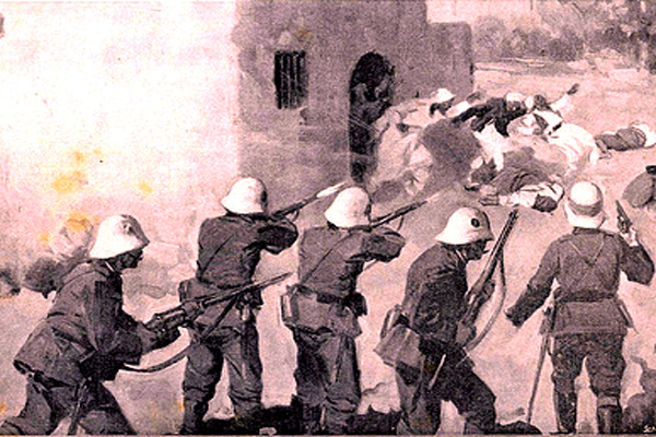 Italská okupace Libye v roce 1911. 