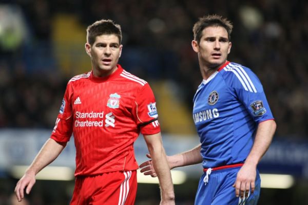 Steven Gerrard (vlevo) a Frank Lampard (vpravo).
