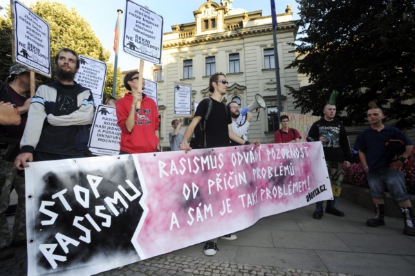 V Praze protestovali odpůrci rasismu.