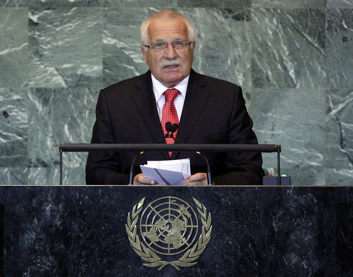Václav Klaus kritizoval projekt společné evropské měny.