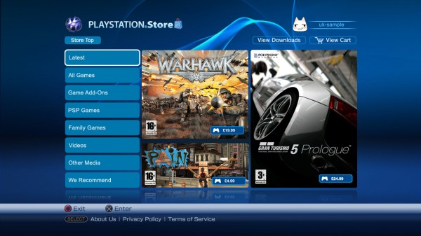 Služba PlayStation Network.