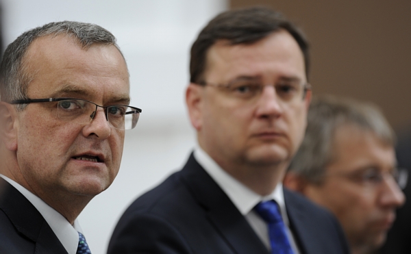 Miroslav Kalousek a Petr Nečas.