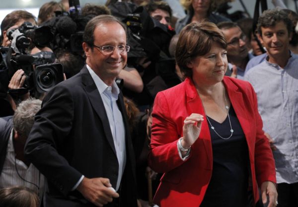 Kdo s koho? Největší šance mají François Hollande a Martine Aubryová.
