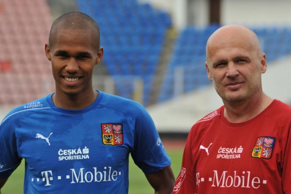Theodor Gebre Selassie s koučem Michalem Bílkem.