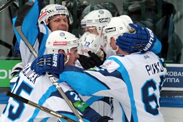 Radost hráčů Dynama Minsk. 