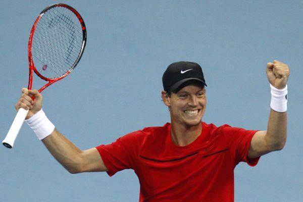 Tomáš Berdych po vítězství v Pekingu.