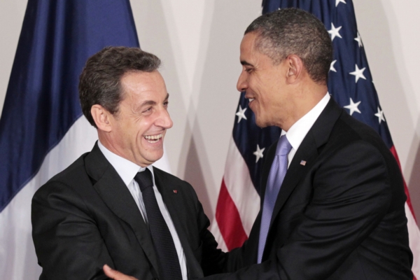Nicolas Sarkozy s Barackem Obamou. Nicolas Sarkozy s Barackem Obamou.
