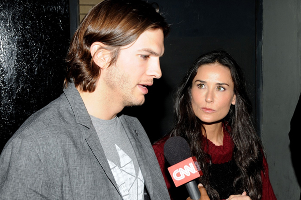 Ashton Kutcher a Demi Mooreová.