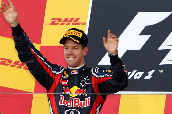 Letošní mistr světa formule 1 Sebastian Vettel. Letošní mistr světa formule 1 Sebastian Vettel.