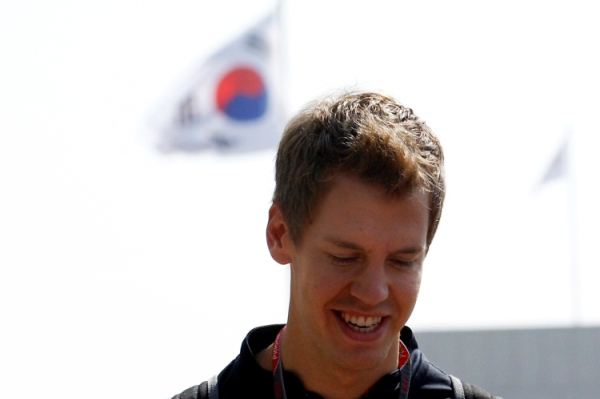 Sebastian Vettel se v Koreji připravuje na nedělní Velkou cenu.