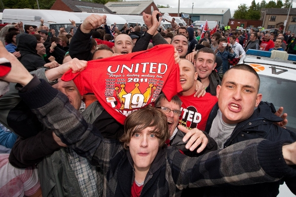 Fanoušci Manchesteru United, ilustrační foto.