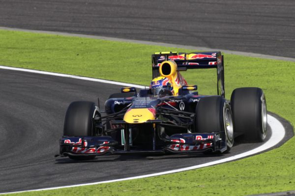 Sebastian Vettel s monopostem red bull opět triumfoval.