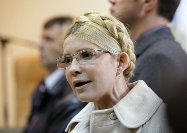 Julija Tymošenková u soudu. 