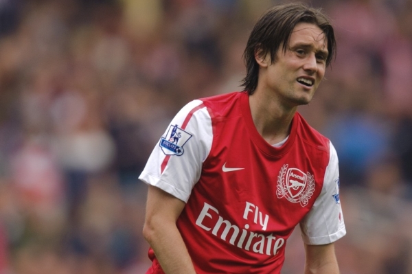 Tomáš Rosický v zápase se Sunderlandem.