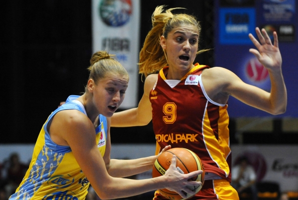 Kateřina Elhotová (vlevo) a její spoluhráčky na Galatasaray nestačily.
