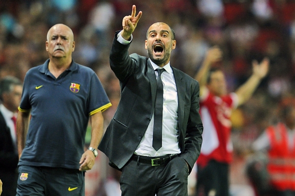Kouč Barcelony Pepe Guardiola.