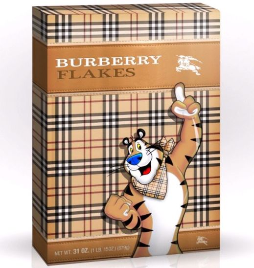 Kostka Burberry a tygřík. Spojení nespojitelného.