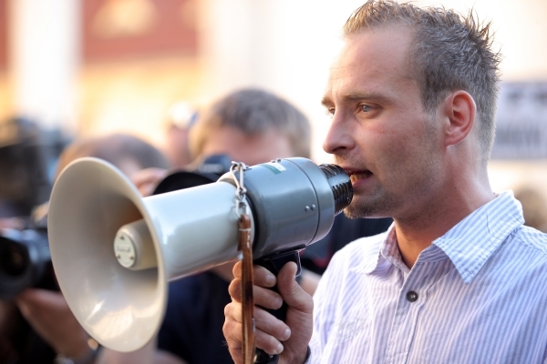 Lukáš Kohout organizoval protesty na Šluknovsku.