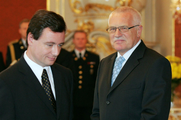 David Rath (vlevo) a Václav Klaus.