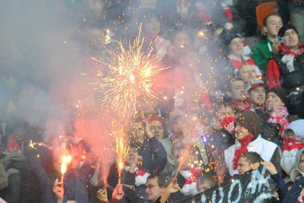 Ilustrační foto: Fotbaloví fanoušci.