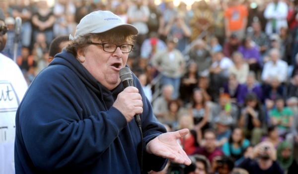 "Provokační" dokumentarista Michael Moore. 