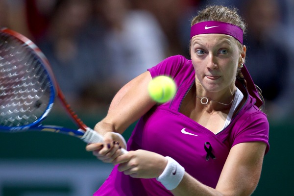 Petra Kvitová v semifinále Turnaje mistryň.