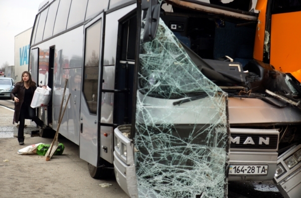 Na Písecku havaroval autobus (ilustrační foto).