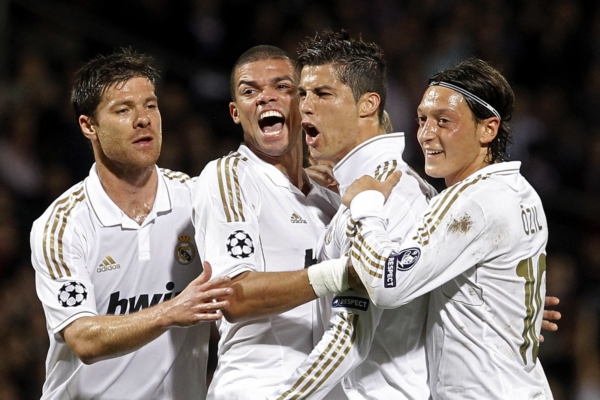 Radost fotbalistů Realu Madrid.