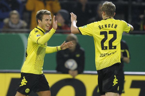 Radost fotbalistů Borrusie Dortmund. Radost fotbalistů Borrusie Dortmund.