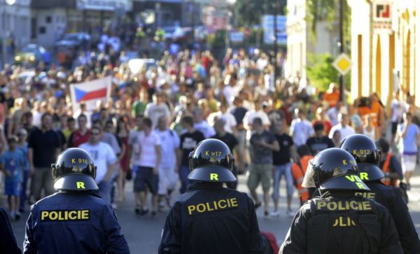 Jedna z demonstrací, které na severu Čech proběhly. Jedna z demonstrací, které na severu Čech proběhly.